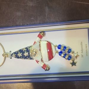 Vineyard Haven Patriotic 4th Of July Gnome Necklac